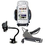 Xylo Car Kit: Windscreen Suction Mount Holder and In Car Charger for the Nokia N97
