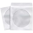 WHITE CD/DVD SLEEVES 100PK