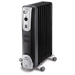 DeLonghi KH 770920 Black Radiator mit 9 Heizrippen schwarz