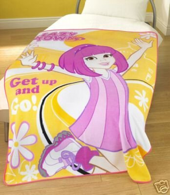 Lazy Town Stephanie  FLEECE BLANKET BED THROW