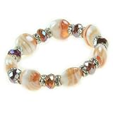 41H LYJesOL. SL160  Brown Crystal Bracelet