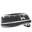 USB Wireless Keyboard & Optical Scroll Mouse (Black/Silver)