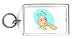Keychain with head, australia, injury, bandage, outback