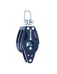 MASTER #BB-0404F 40MM(1-9/16") DOUBLW SWIVEL BECKET SAILBOAT BALL BEARING BLOCK