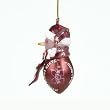 Mississippi State Bulldogs NCAA Striped Acrylic Football Snowman Ornament (2.75)"
