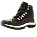 KingShow Men's Waterproof Leather Duck Boots Snow Winter