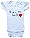 I LOVE MY BIG SISTER - White, Blue or Pink Baby One Piece Bodysuit