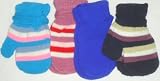 Set of Four One Size Stretch Microfiber Lined Magic Mittens for Ages 0-6 Months