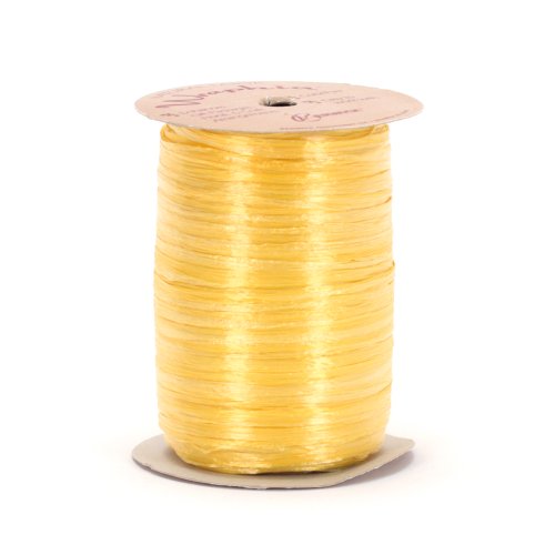 Berwick Wraphia Pearlized Rayon Craft Ribbon, 100-Yard Spool, Daffodil