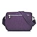 Tiny Chou Lightweight Waterproof Nylon Shoulder Bag Compact Crossbody Messenger Bag with Pockets