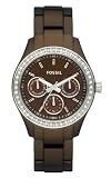 Fossil - Stella Boyfriend Aluminum Watch - Brown ES2949