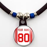 New York Giants Away Jersey Necklace Personalized with Your Name and Number