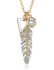Juicy Couture Jewelry Feather Cluster Pendant Necklace