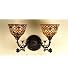 Meyda Tiffany 67383 2-Light Sconce, Mahogany Bronze Finish with Stained