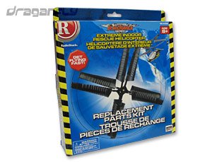 "Search & Rescue & Extreme Indoor Rescue Heli Replacement Parts Kit Upper & Lower Rotors, Spacers"