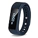 Smart Bracelet, Ronkoen I5+ Smart Bluetooth Sports Bracelet Wireless Fitness Pedometer Tracker Activity Tracker with Monitoring Calories Track Steps Counter Sleep for Sports Fitness-Blue