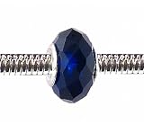 Pandora Style Charm Bead (Z97) Faceted Glass (14mm x 9mm) (fits Troll too)