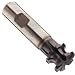 Niagara Cutter CCS150 Concave Radius Shank Type Cutter, High Speed Steel, TiAlN Coated, Weldon Shank, 1" Cutter Diameter, 6 Flutes, 3/16" Radius, 0.625" Width