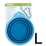 Popware ぺたんこ ボウル L ブルー