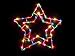 16" Lighted Colorful Star Christmas Window Silhouette Decoration