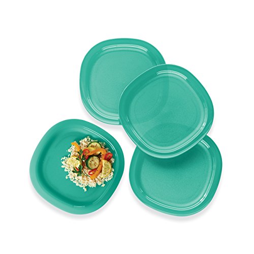 Tupperware Microwave Reheatable Luncheon Plates Set of 4 Impressions