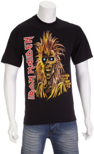 Mens Iron Maiden – First Album Drips T-Shirt Black 5740TSBPX X-Large