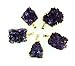 Gold Plate Amethyst Cluster Pendant