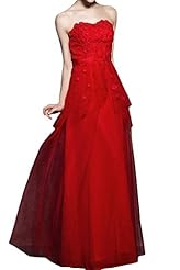 Charmeuse/Tulle Applique Sweetheart 2016 Bridesmaid Dress/Prom Dress 