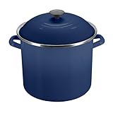IMAGE OF Le Creuset Enamel-on-Steel 16-Quart Covered Stockpot, Cobalt Blue