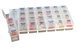Four-a-day, Weekly, One Day At a Time, Medication Organizer - Large