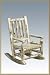 Montana Woodworks MWKRSV Childrens Log Rocking Kids Chair, Clear