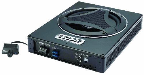 Boss BASS1500 10 inch Low Profile Amplified Subwoofer with Remote