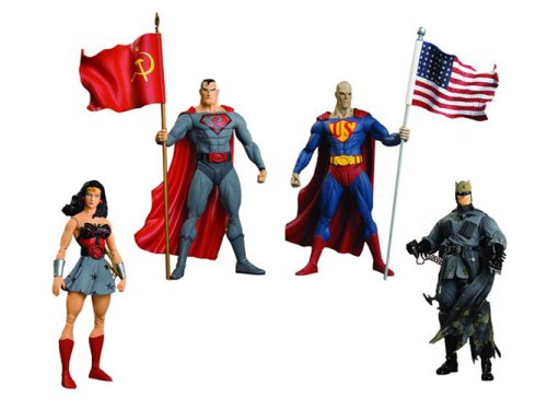  Elseworlds: Red Son Action Figures Collector Box Set of 4 + 48-Page Prestige Format Special