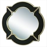 Lilliput Mirror in Silver / Black