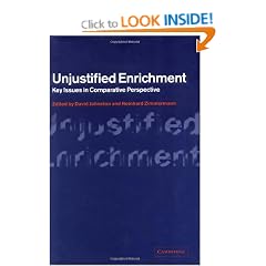 Unjustified Enrichment: Key Issues in Comparative Perspective