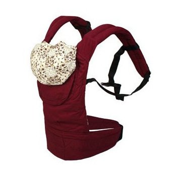 Fuloon Infantio Baby Carrier Backpack Sling Comfort Front & Back-Wind Red