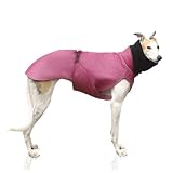 Scooter's Friends Greyhound Dog Coat, Size Large, Pink Raspberry