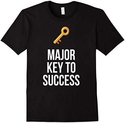 Major Key To Success T-Shirt - Male Large - Black