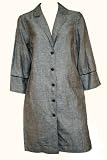 Famous Ex Highstreet Brand Grey Linen Coat / Jacket