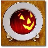 Halloween Jack o Lantern - 8 Inch Porcelain Plate