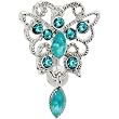 Blue Zircon Scintillating Butterfly Belly Ring