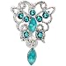 Blue Zircon Scintillating Butterfly Belly Ring