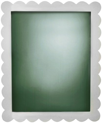 New Arrivals Scalloped Wall Mirror, White