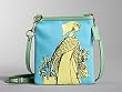 Coach Bonnie Nova Girly Print Swingpack Crossbody Messenger Bag 42605 Blue Green
