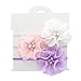 My Lello 3 Pack Preemie Infant Mixed Colors Fabric Flower Skinny Headbands