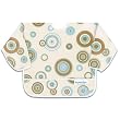 Bumkins Waterproof Sleeved Bib - Blue/Chocolate Circles
