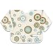 Bumkins Waterproof Sleeved Bib - Blue/Chocolate Circles