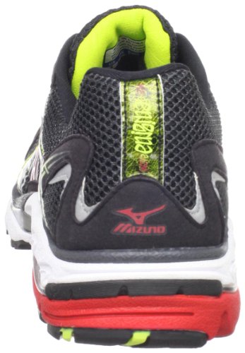 Mizuno Men's Wave Enigma Running Shoe,Anthracite/Lime Punch-Chinese Red,11.5 M US Review