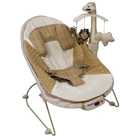 Kolcraft Tender Vibes Deluxe Bouncer, Gone Safari