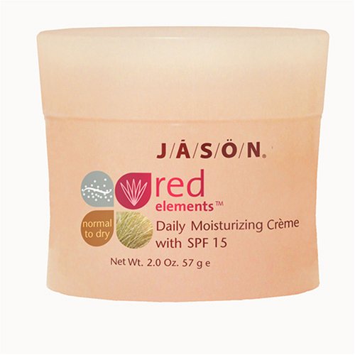 JASON Natural Cosmetics Red Elements Daily Moisturizing creme with SPF 15, Fragrance Free,2 Ounces